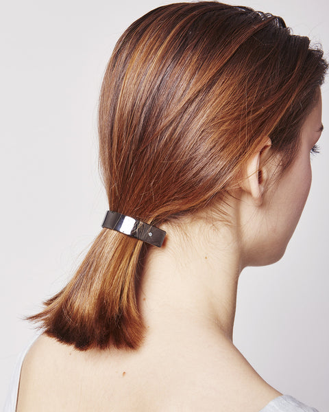 Barrette 046 in black silver