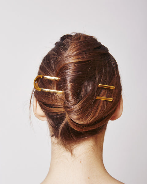 Hairpin 014 in shiny gold